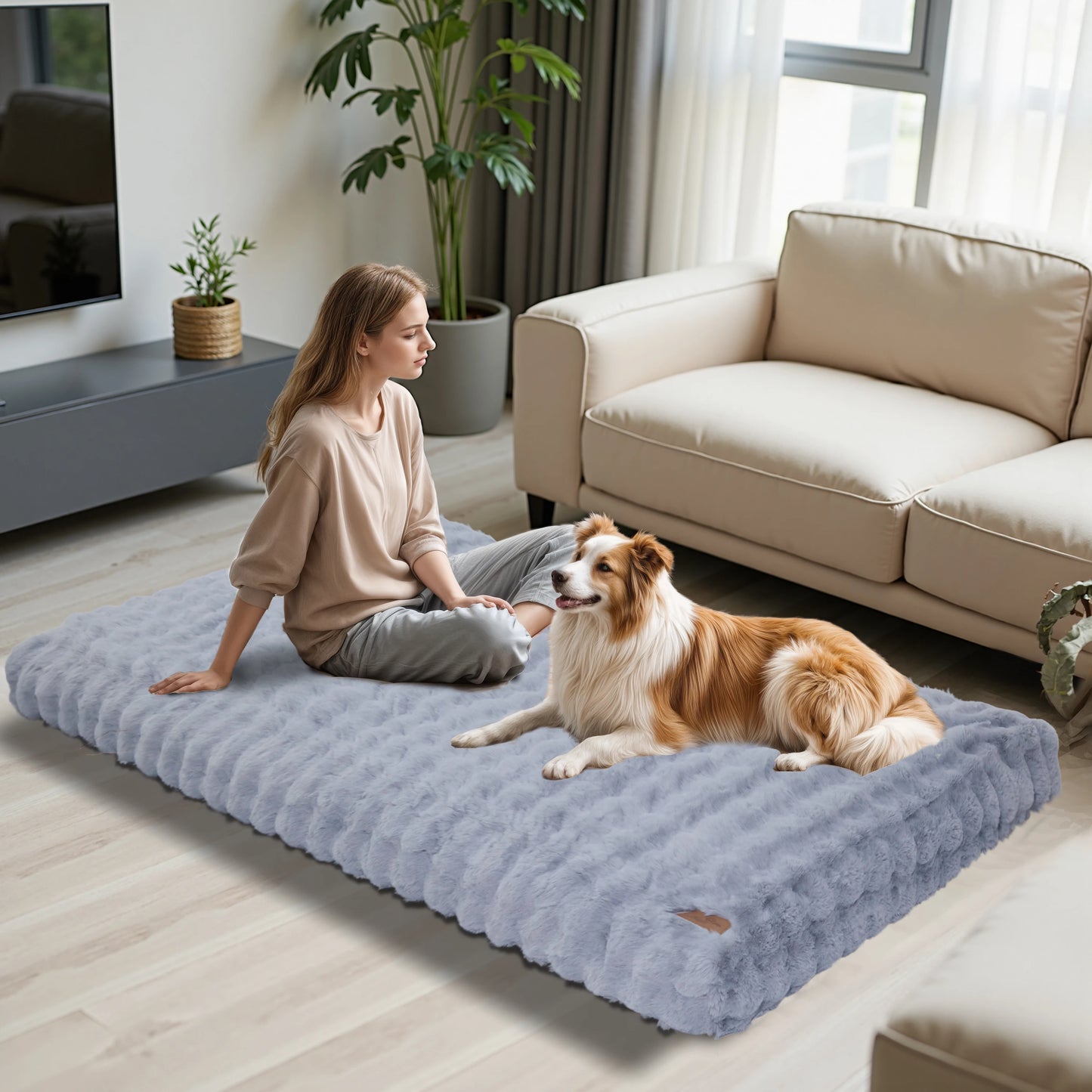 Ultra-Soft Plush Pet Bed