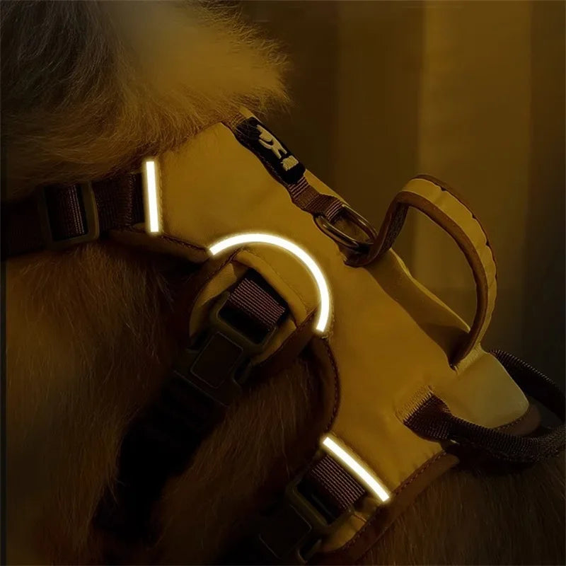 Durable No-Pull Dog Vest Harness – Reflective & Explosion-Proof Design