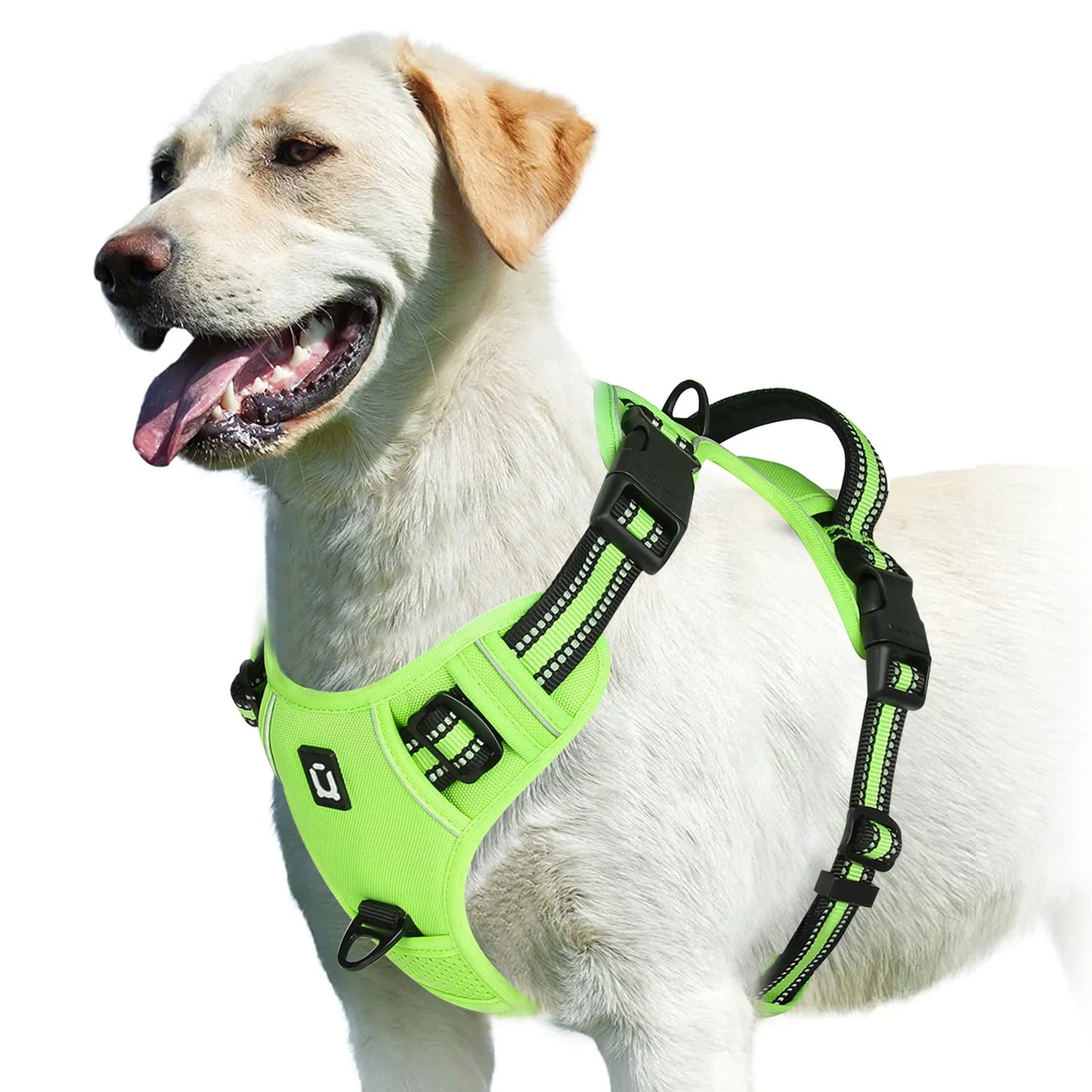 No-Pull Adjustable Dog Harness – Soft Padded Vest with Easy-Control Handle