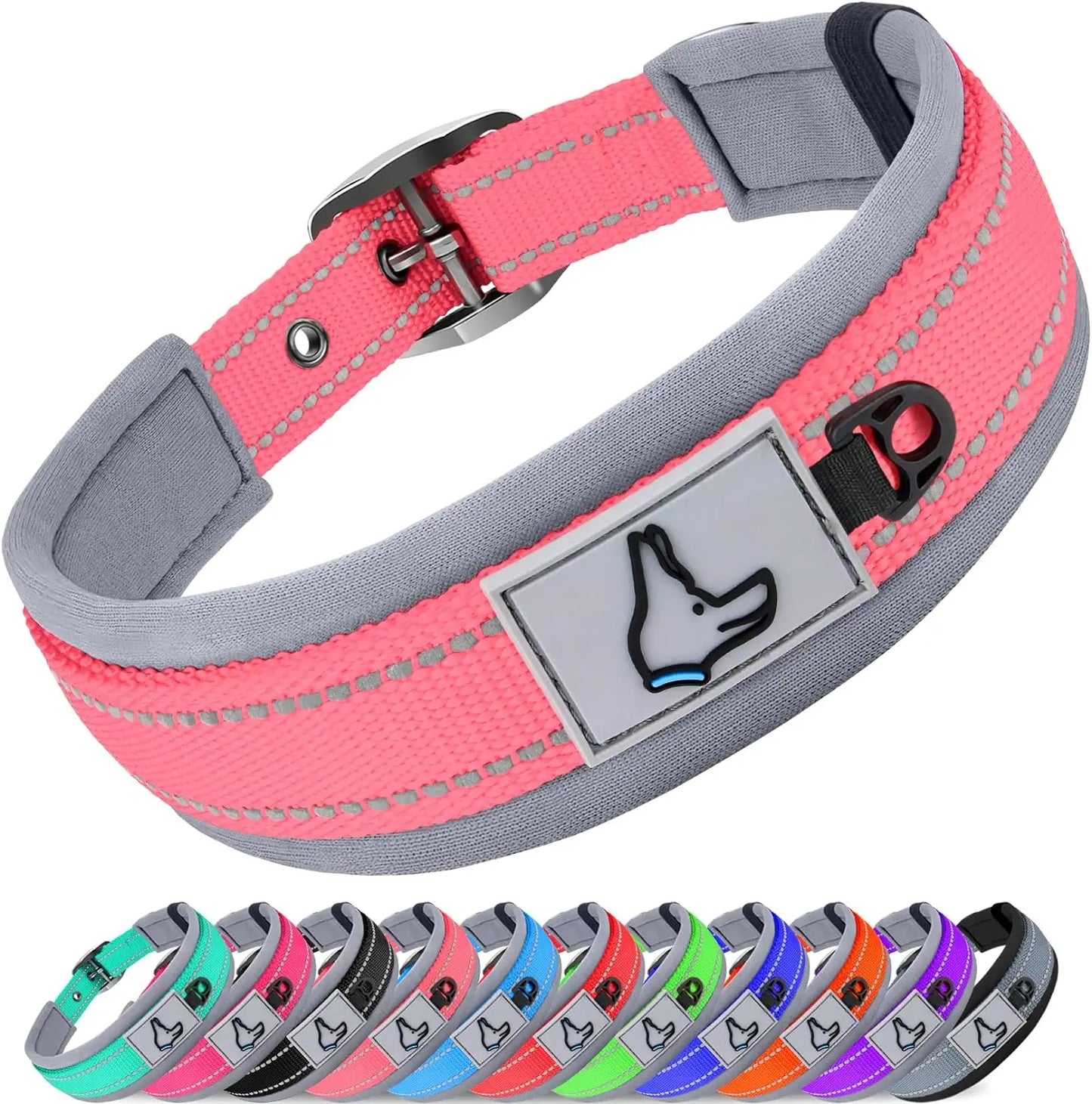 Solid Nylon Dog Collar – For Small, Medium, Large & XL Dogs