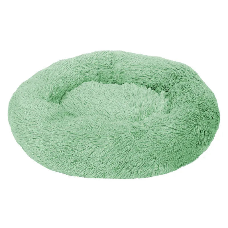 Luxury Round Pet Bed – Super Soft Plush for Cats & Large Dogs