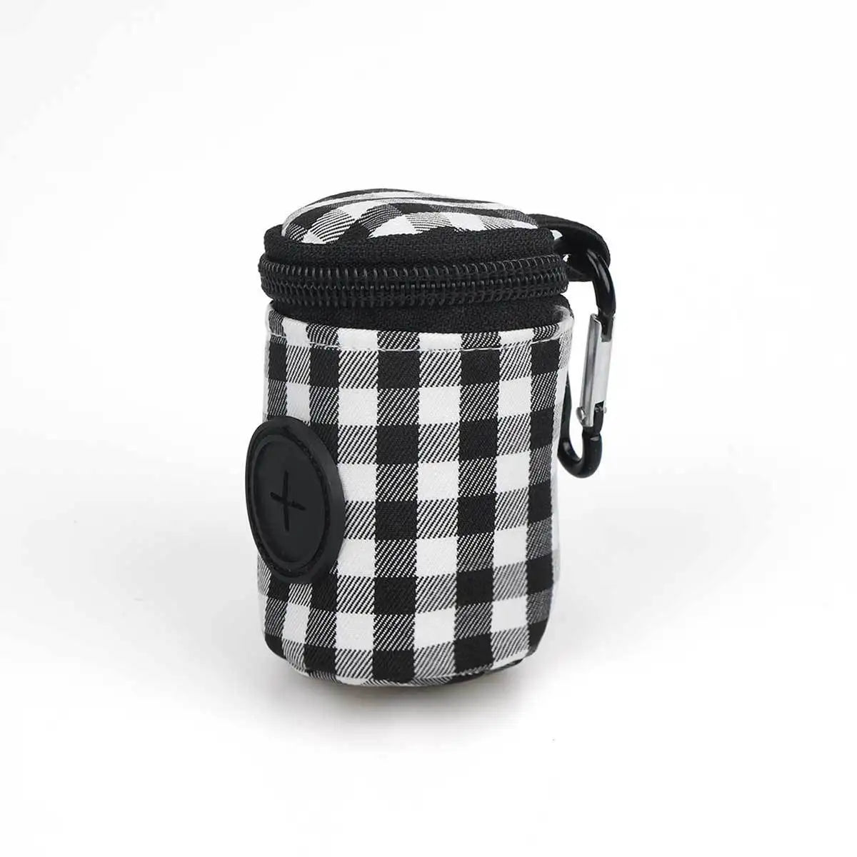 Checkered Pattern Pet Waste Bag – Stylish & Portable Poop Bag Holder 🐕👜