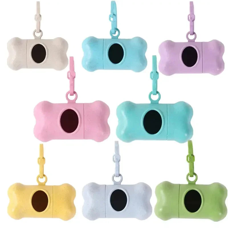 Bone-Style Dog Poop Bag Dispenser with Refill Bags 🦴🐾