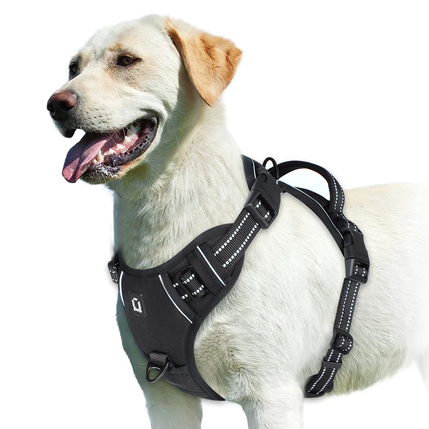 No-Pull Adjustable Dog Harness – Soft Padded Vest with Easy-Control Handle
