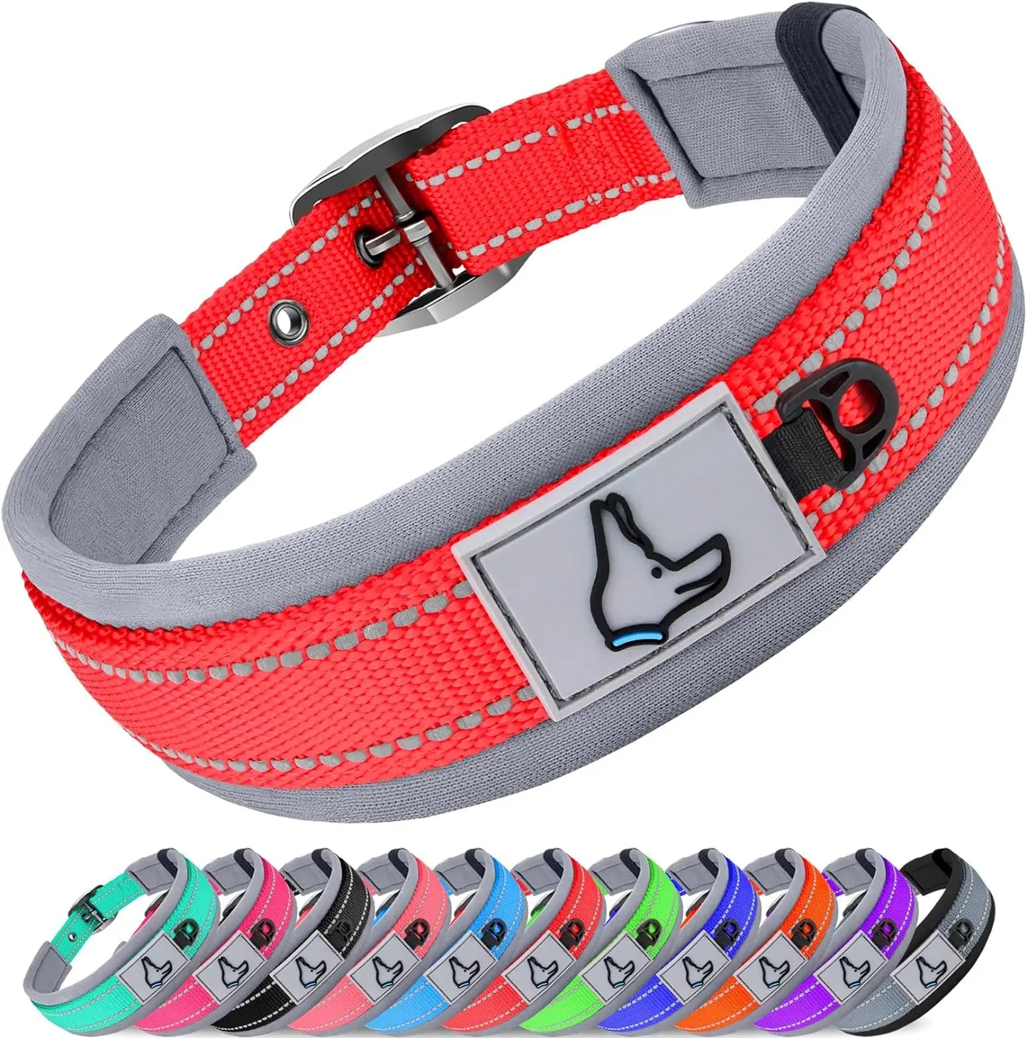 Solid Nylon Dog Collar – For Small, Medium, Large & XL Dogs