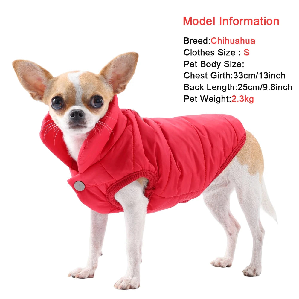 Waterproof Fleece Winter Coat for Small Dogs & Cats