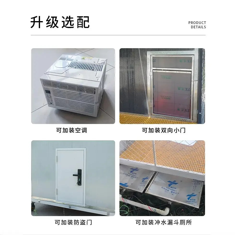 Insulated Outdoor Dog Kennel with Wheels