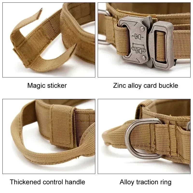 Tactical Dog Collar – Heavy-Duty Nylon with Metal Buckle