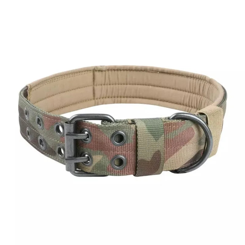 Adjustable Tactical Dog Collar – Heavy Duty, Reflective & Comfortable