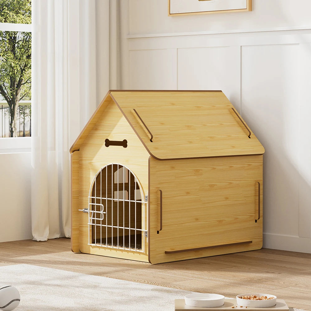 Tieker Wooden Pet House with Wire Door & Window