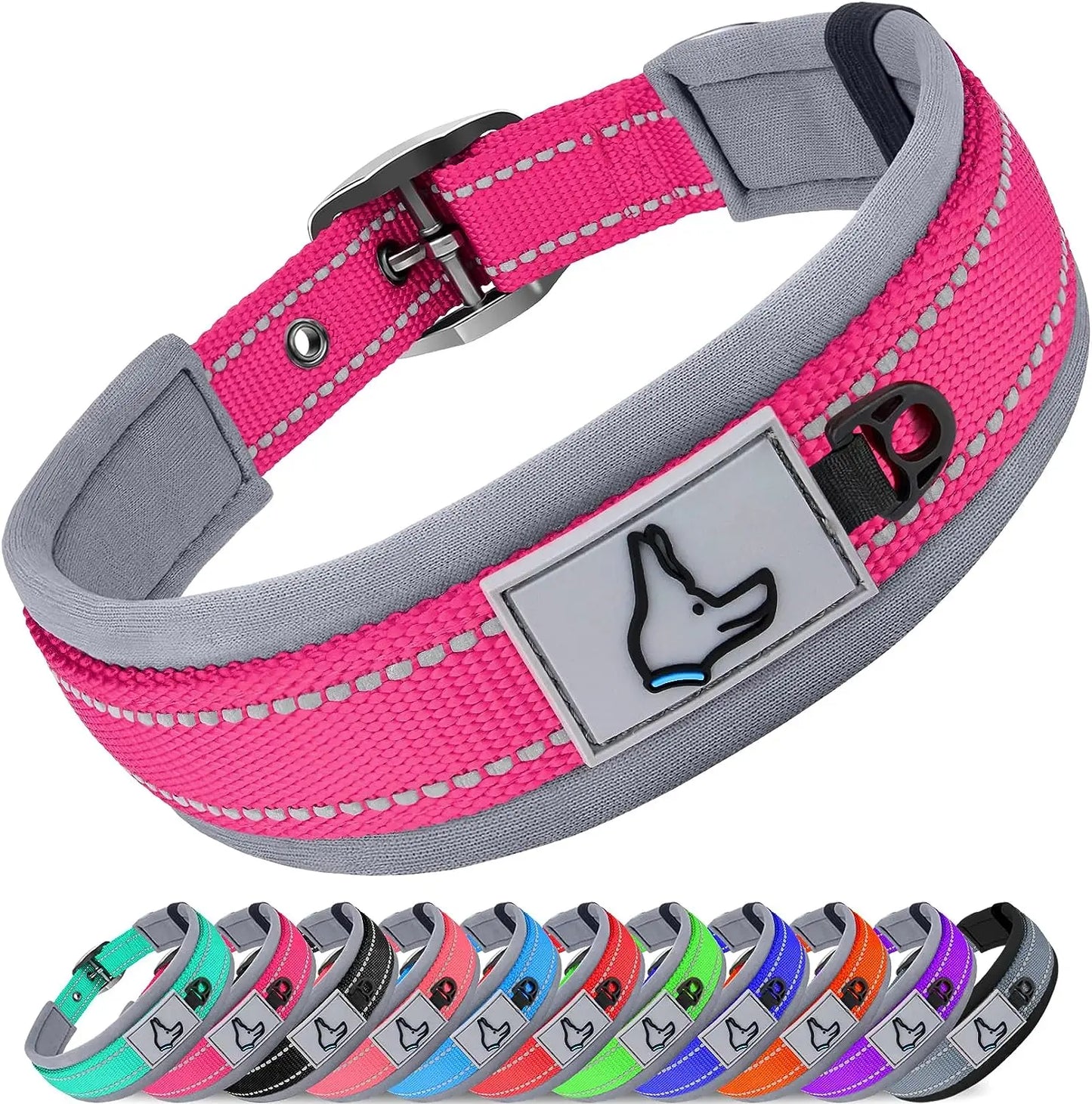 Solid Nylon Dog Collar – For Small, Medium, Large & XL Dogs