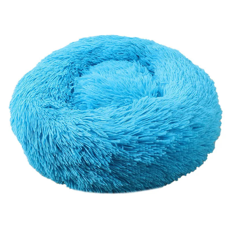 Luxury Round Pet Bed – Super Soft Plush for Cats & Large Dogs