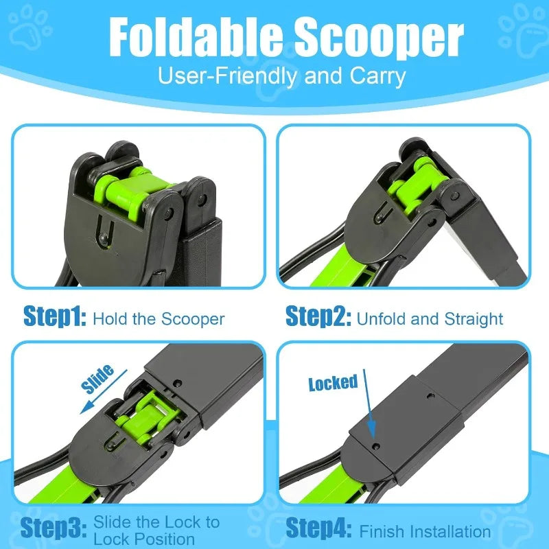 Jaw Clamp Dog Poop Scooper – Heavy-Duty Long Handle Waste Grabber 🐾