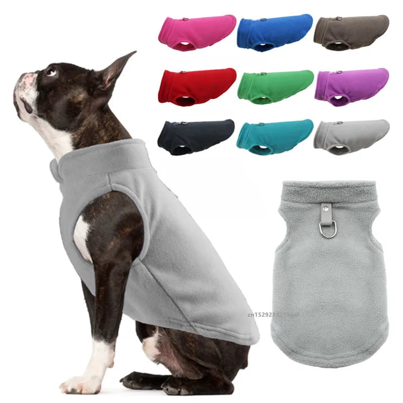 Winter Warm Dog Clothes Pet Jacket Vest with D-Ring For Small Dogs & Cats