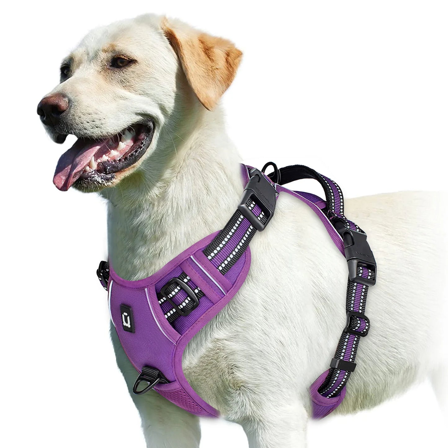 No-Pull Adjustable Dog Harness – Soft Padded Vest with Easy-Control Handle