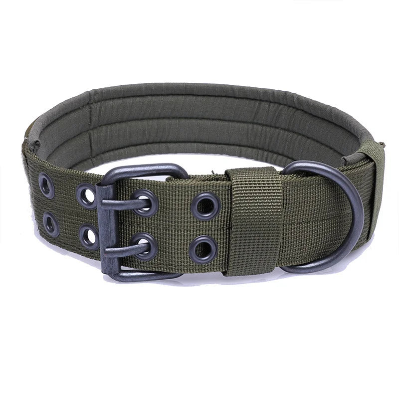 Adjustable Tactical Dog Collar – Heavy Duty, Reflective & Comfortable