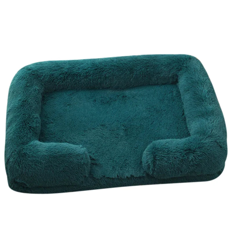 Large Plush Dog Bed with Thickened Pad