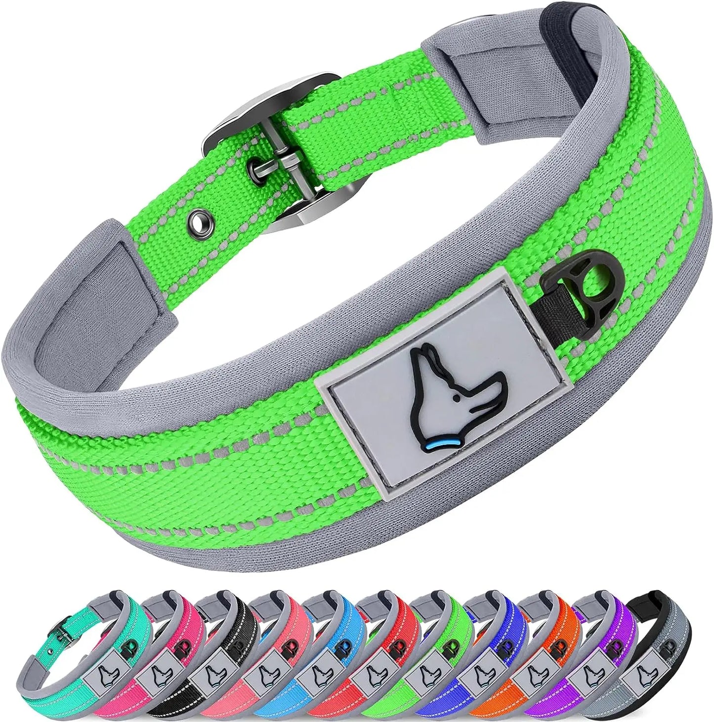 Solid Nylon Dog Collar – For Small, Medium, Large & XL Dogs