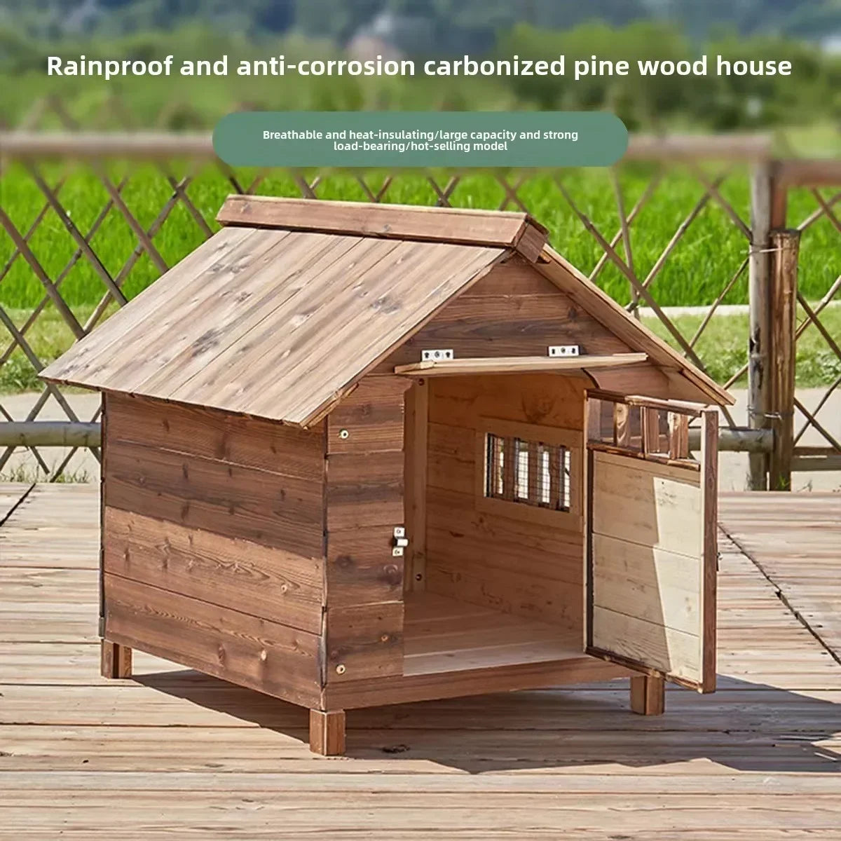 Four Seasons Outdoor Rainproof Dog Kennel