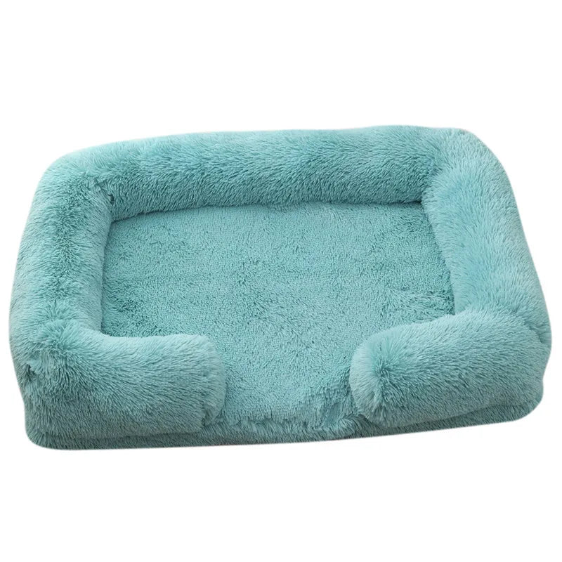 Large Plush Dog Bed with Thickened Pad