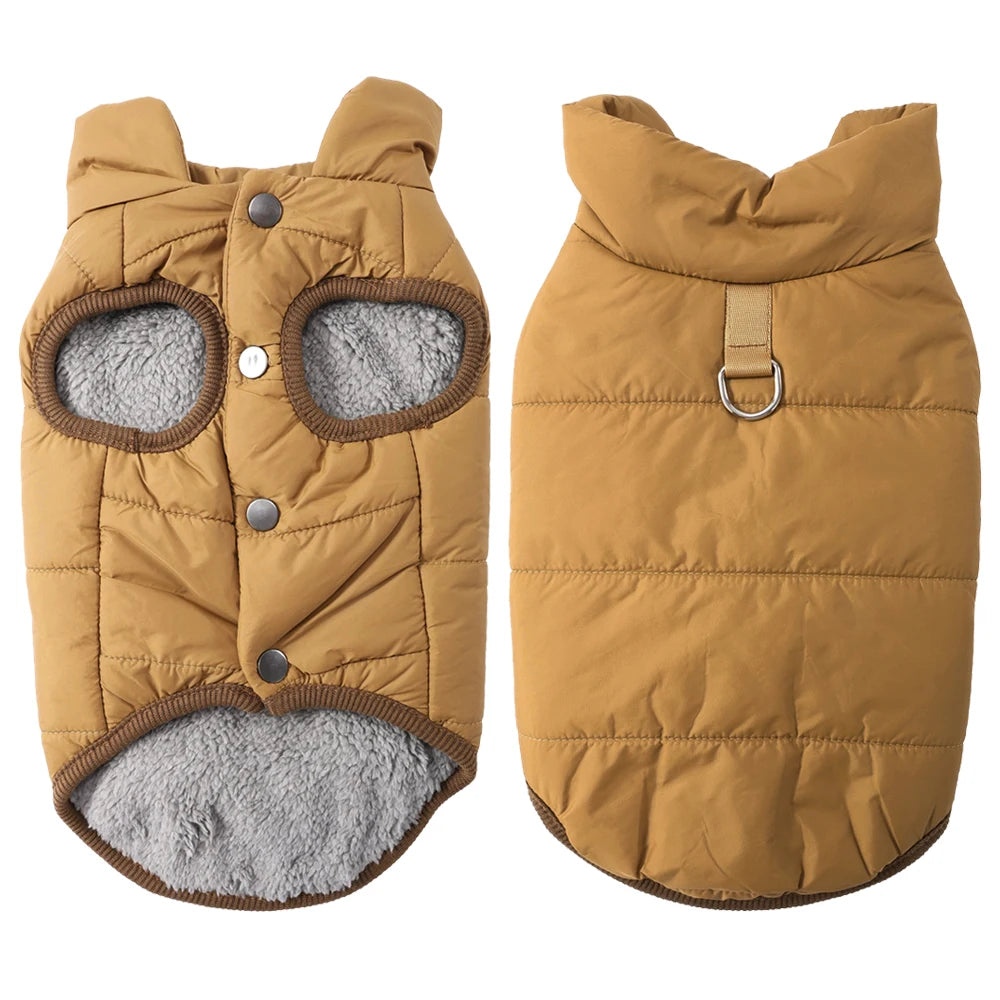 Waterproof Fleece Winter Coat for Small Dogs & Cats