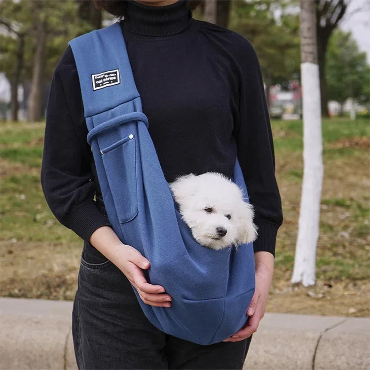 Outdoor Pet Sling Carrier – Crossbody Travel Shoulder Bag