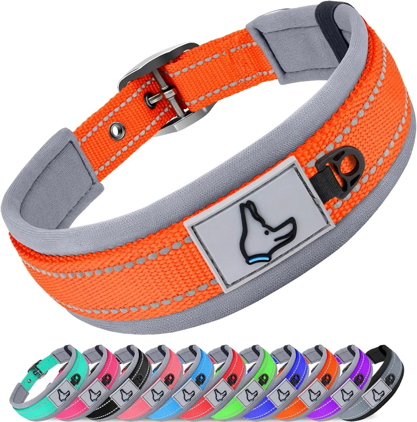 Solid Nylon Dog Collar – For Small, Medium, Large & XL Dogs