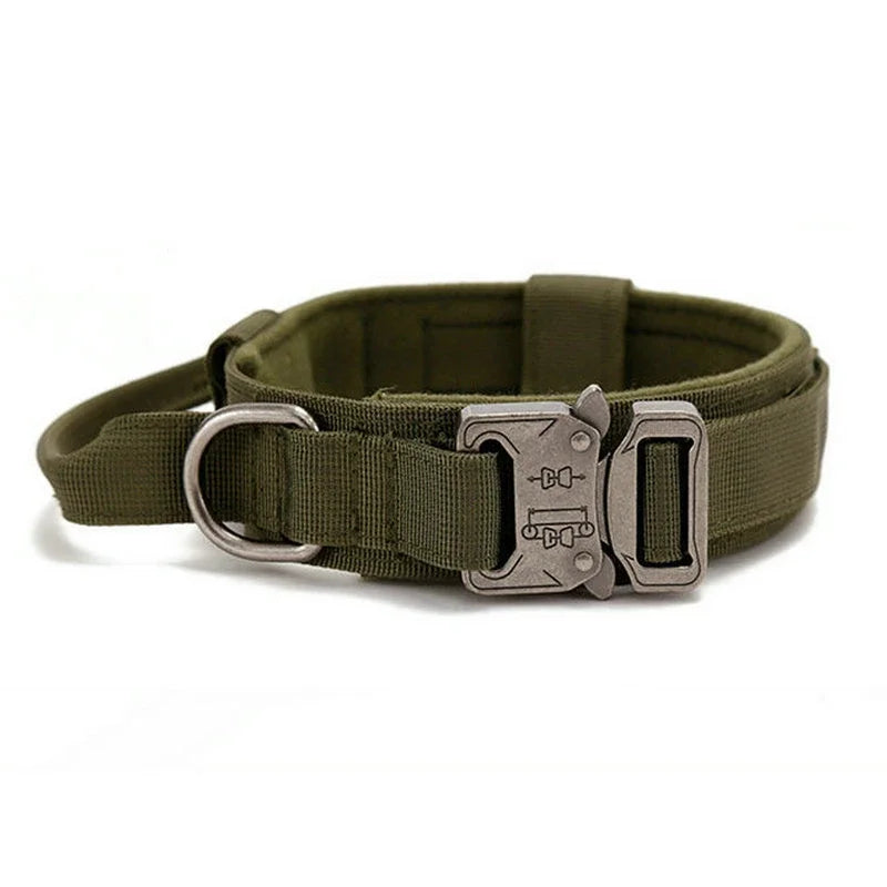 Tactical Dog Collar – Heavy-Duty Nylon with Metal Buckle