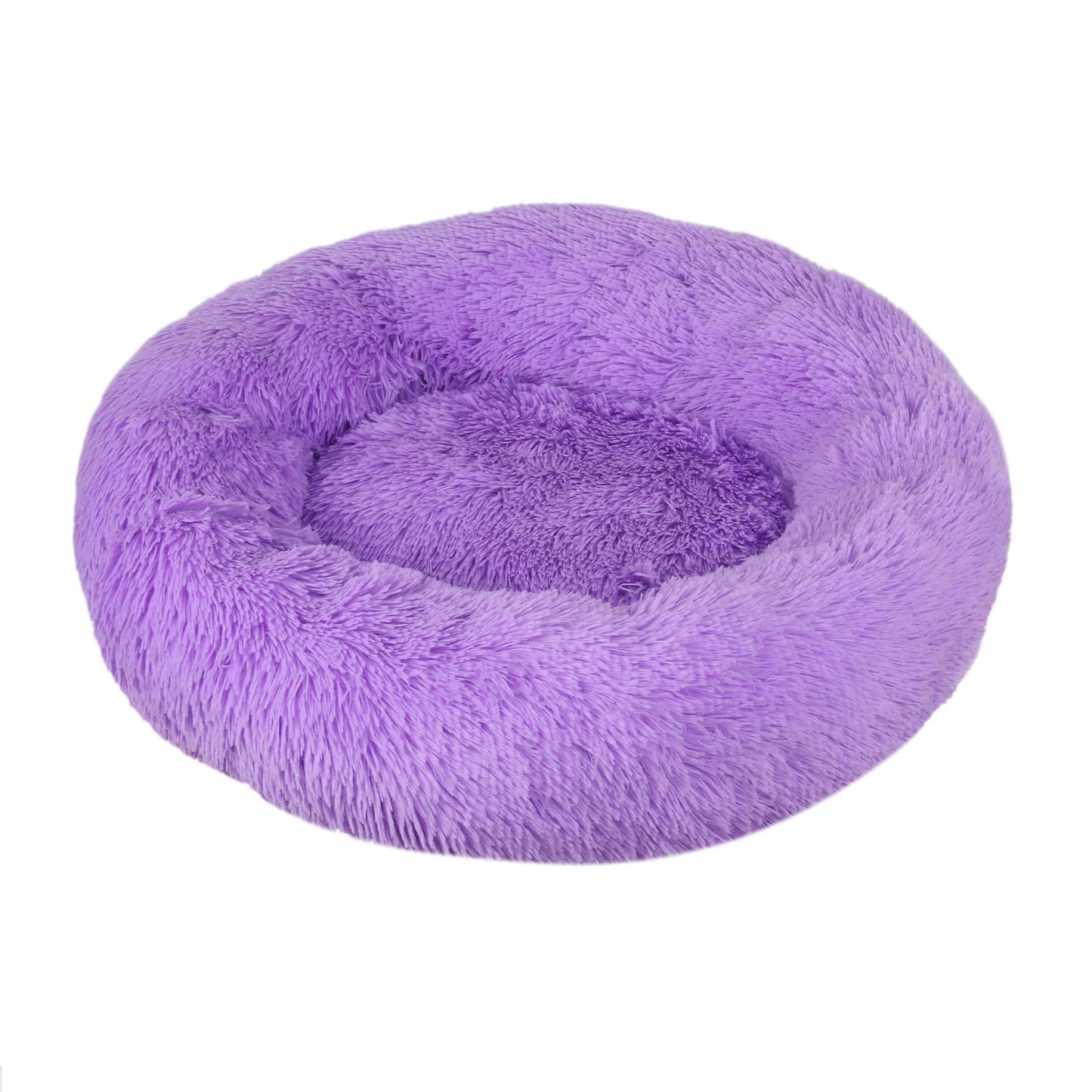 Luxury Round Pet Bed – Super Soft Plush for Cats & Large Dogs