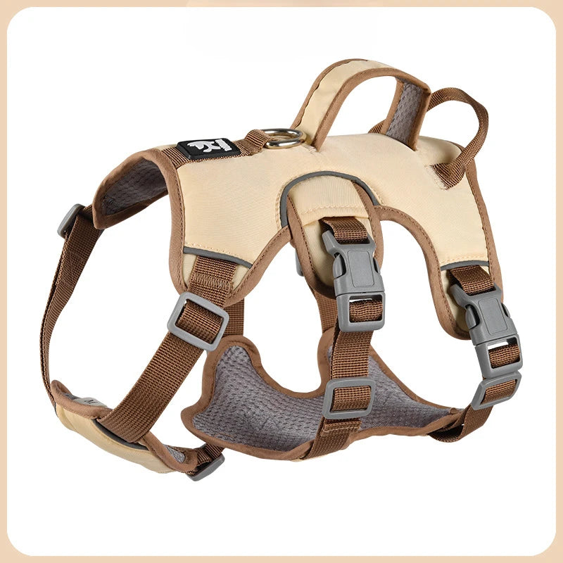 Durable No-Pull Dog Vest Harness – Reflective & Explosion-Proof Design
