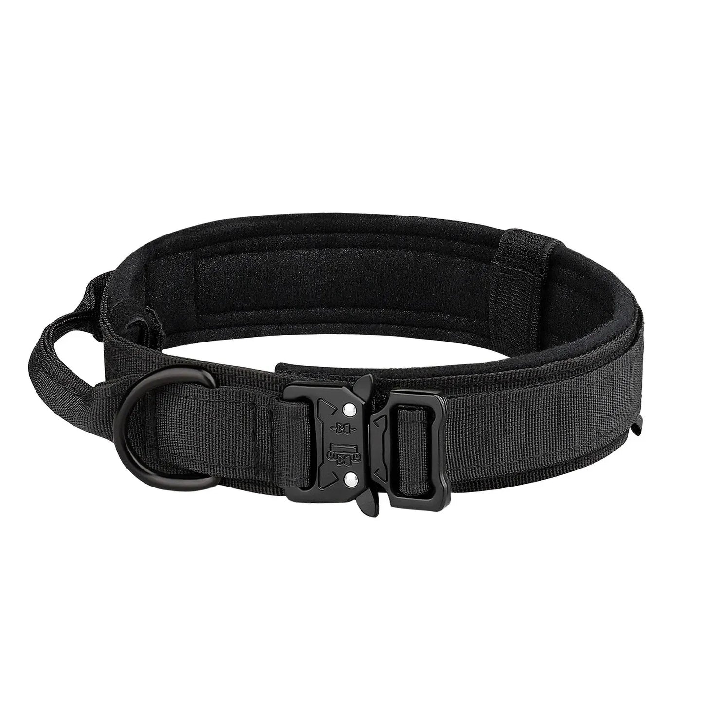 Tactical Dog Collar with Metal Buckle – Breathable Nylon for Medium & Large Dogs
