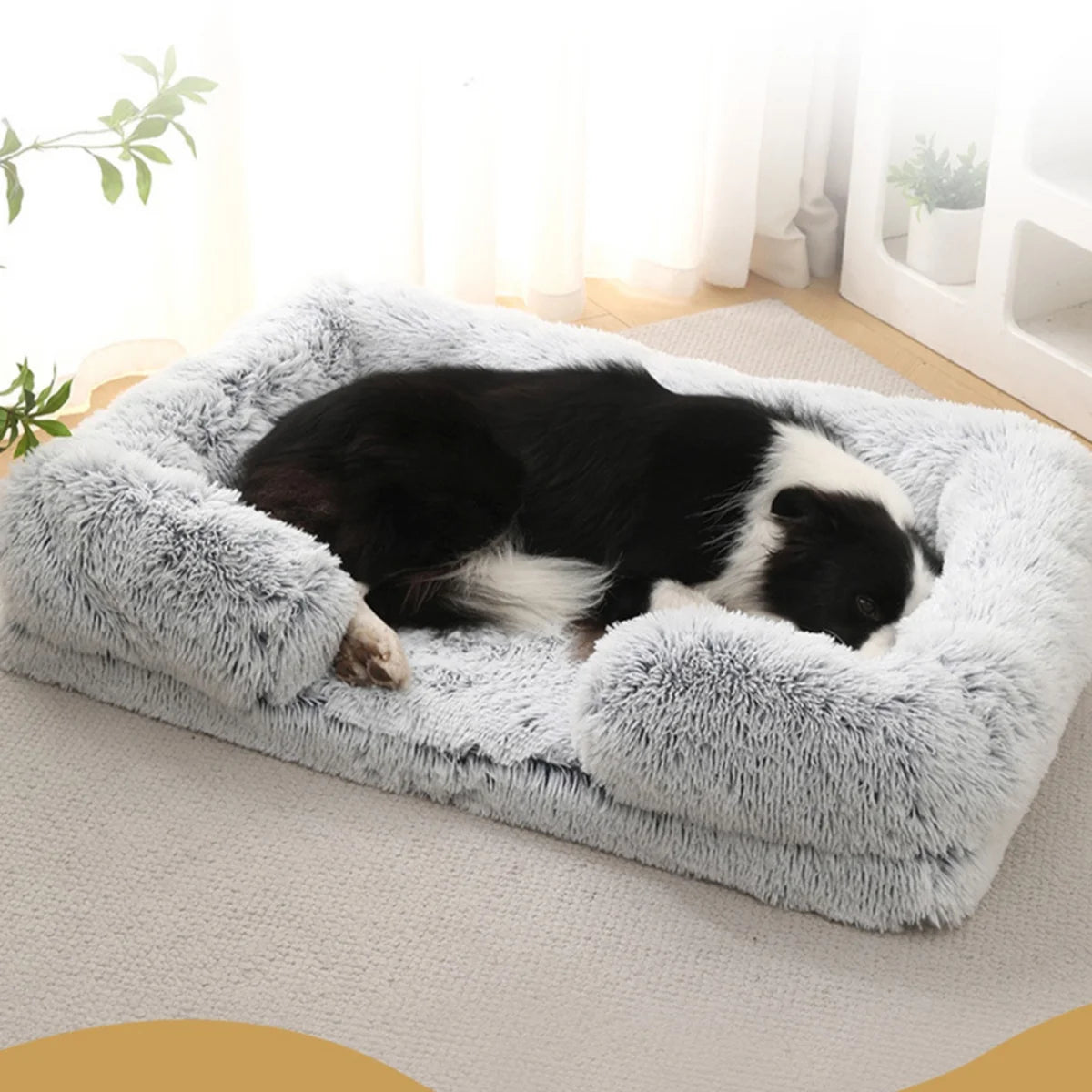 Square Plush Dog Bed