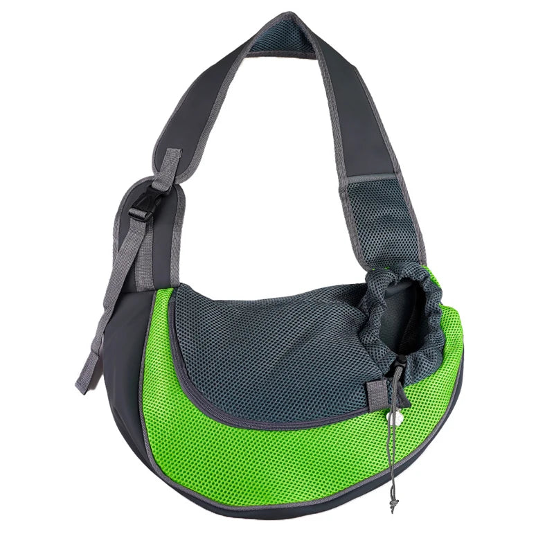Mesh Sling Pet Carrier – Crossbody Shoulder Bag for Small Dogs & Cats