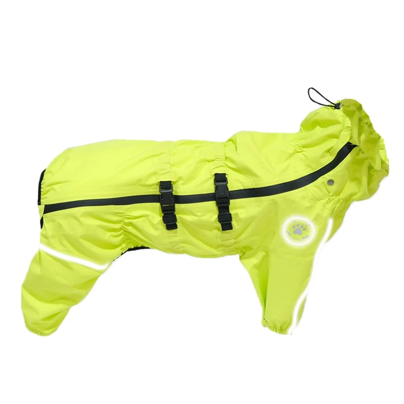 Waterproof Reflective Dog Raincoat – All-Weather Jumpsuit for Small to XXL Dogs