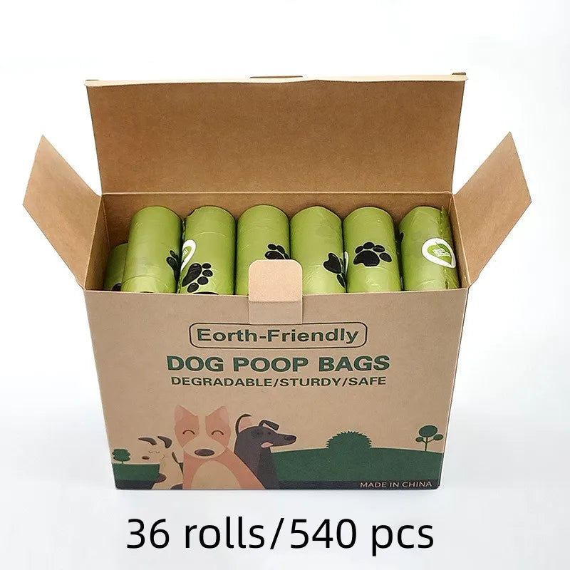 Biodegradable Dog Poop Bags with Dispenser – Eco-Friendly, Leak-Proof & Scented 🌿