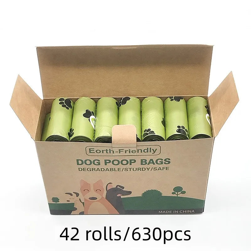 Biodegradable Dog Poop Bags with Dispenser – Eco-Friendly, Leak-Proof & Scented 🌿