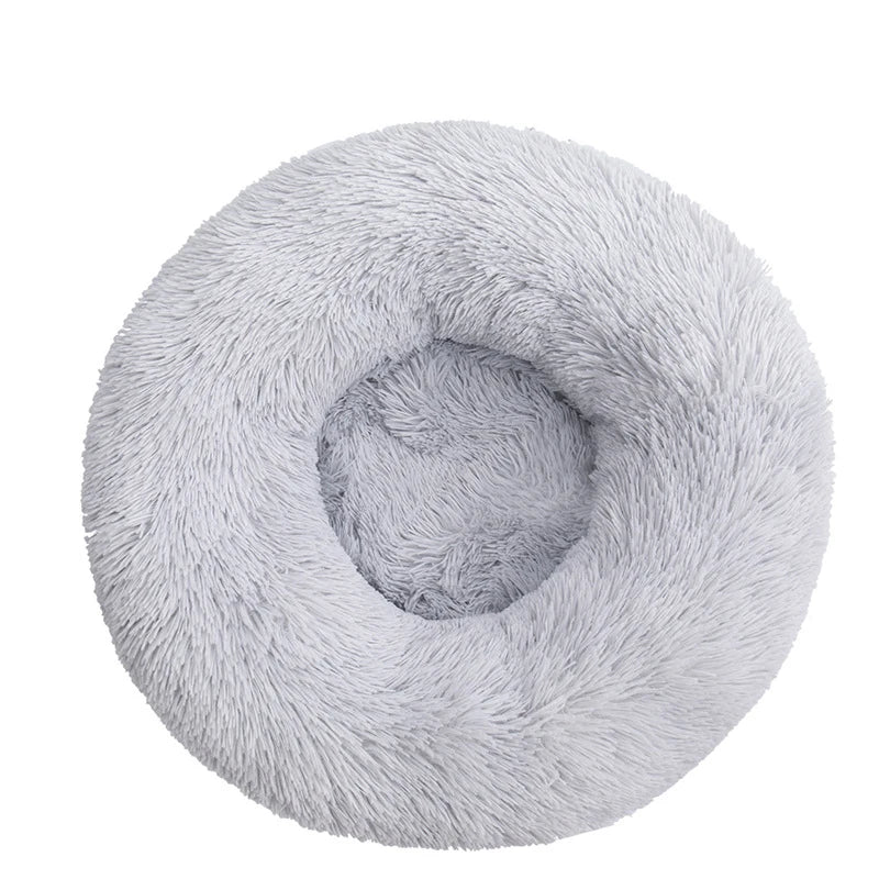 Luxury Round Pet Bed – Super Soft Plush for Cats & Large Dogs