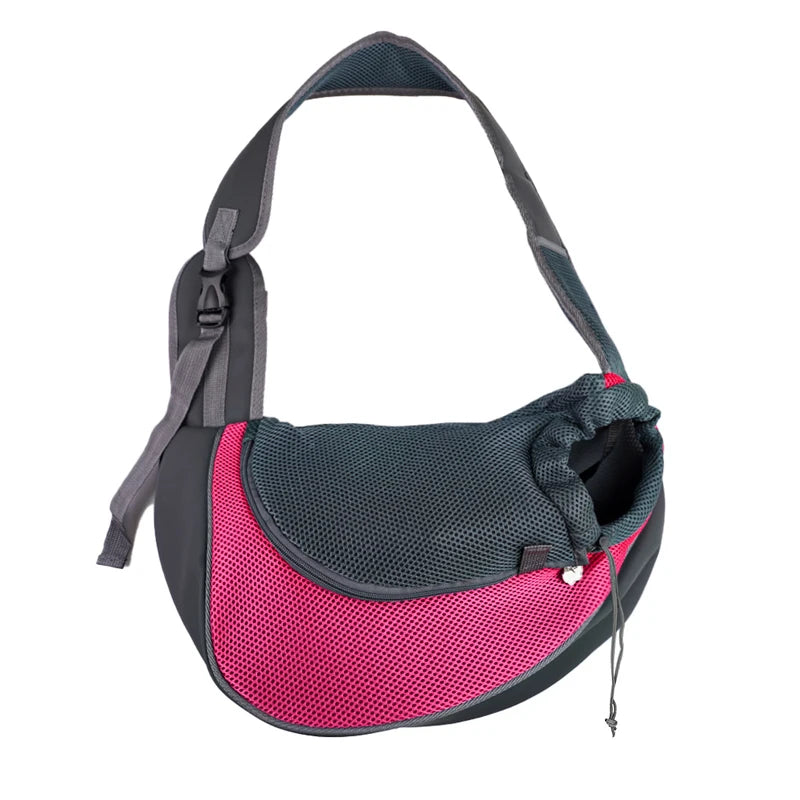 Mesh Sling Pet Carrier – Crossbody Shoulder Bag for Small Dogs & Cats