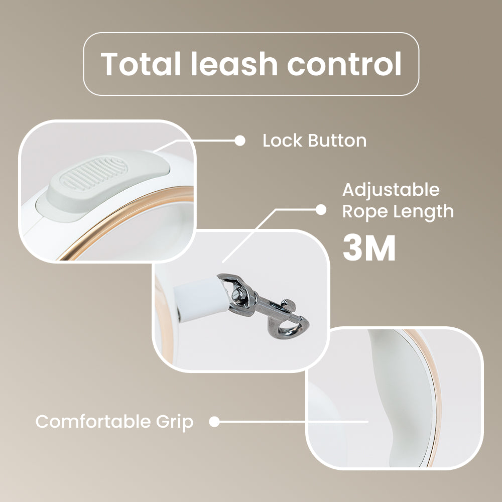 Lumi Leash: 4-in-1 Reflective LED Torch & Poop Bag Dispenser