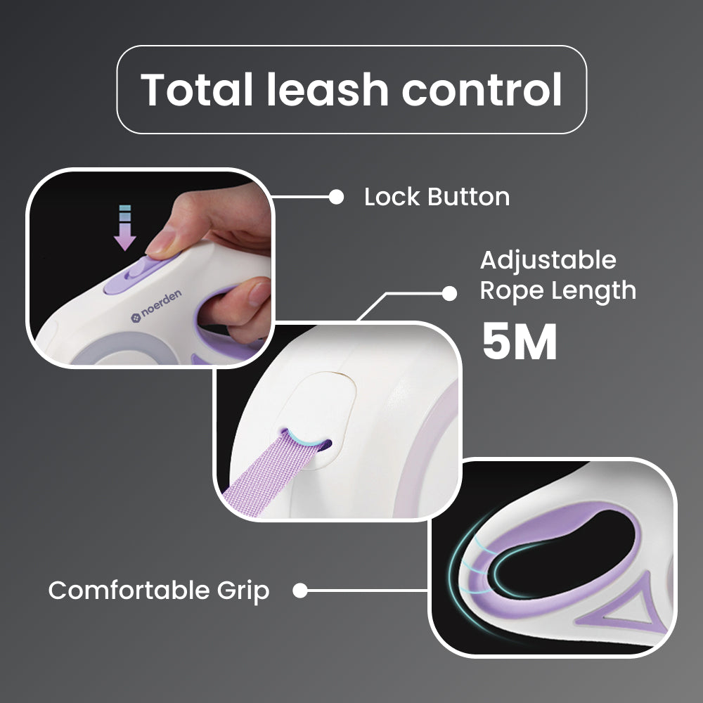 Flexi Leash Pro: LED Night-Glow Retractable Leash for Safer Walks