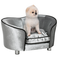 Modern Dog Sofa Bed with Storage Pocket, Removable Cushion, Non-Slip