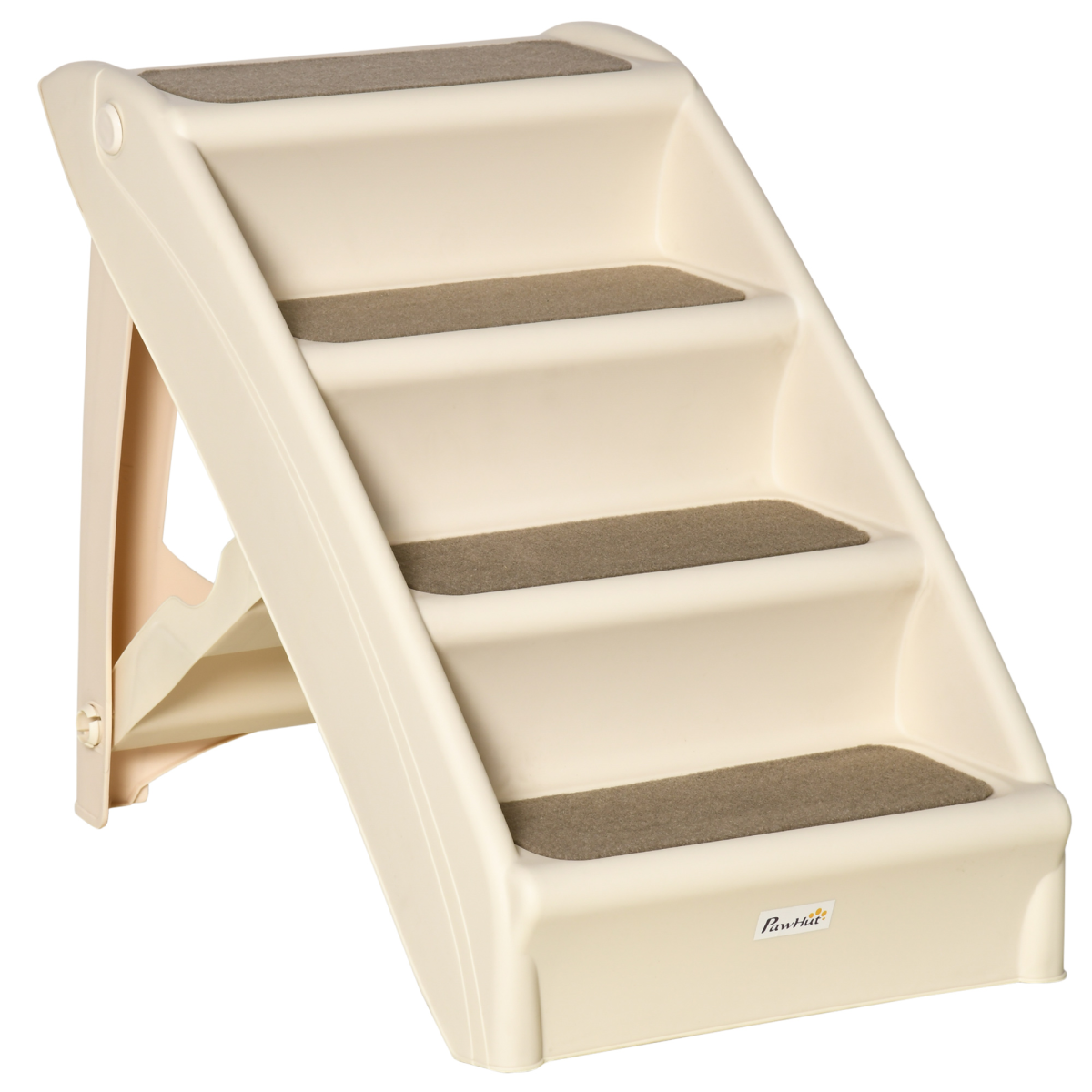 Portable Non-Slip Dog & Cat Steps for Bed & Sofa - Beige