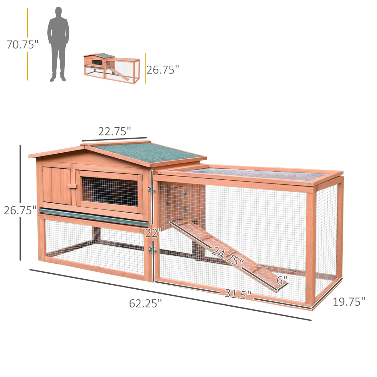 Deluxe Small Animal Playpen Cage - Large, Safe & Portable