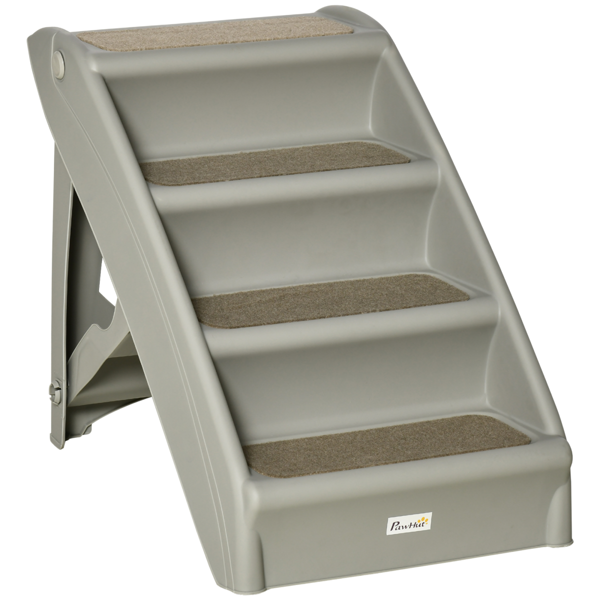 Portable Non-Slip Pet Steps for Bed & Sofa - Grey