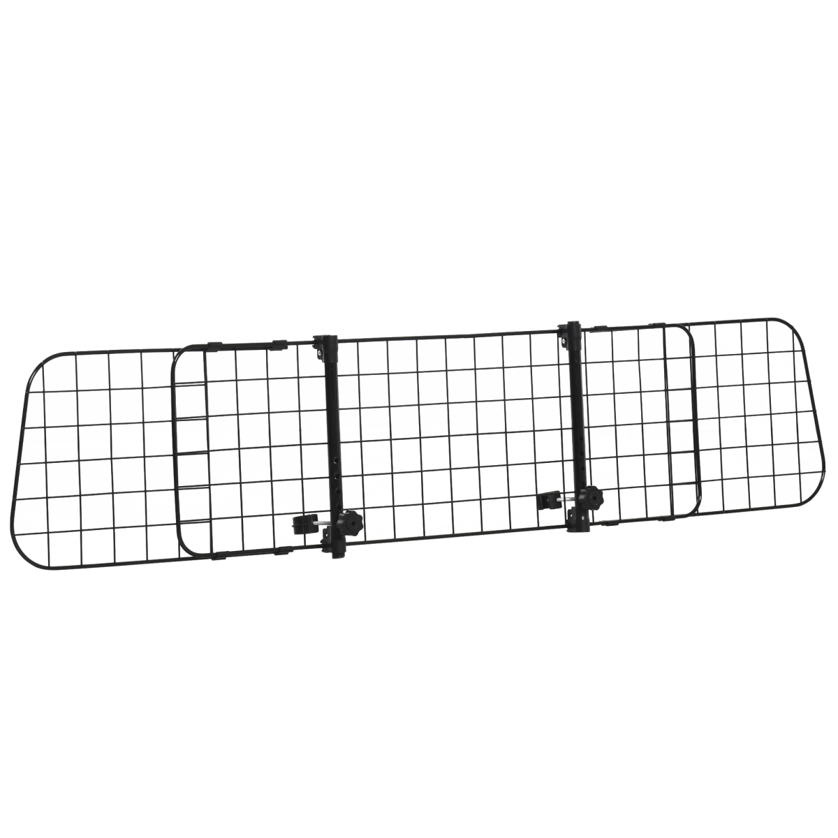 PawHut Heavy-Duty Pet Car Barrier - Adjustable Ventilated Mesh Guard