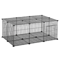 DIY Pet Playpen: 22-Piece Cage with Door for Rabbits, Chinchillas & Guinea Pigs
