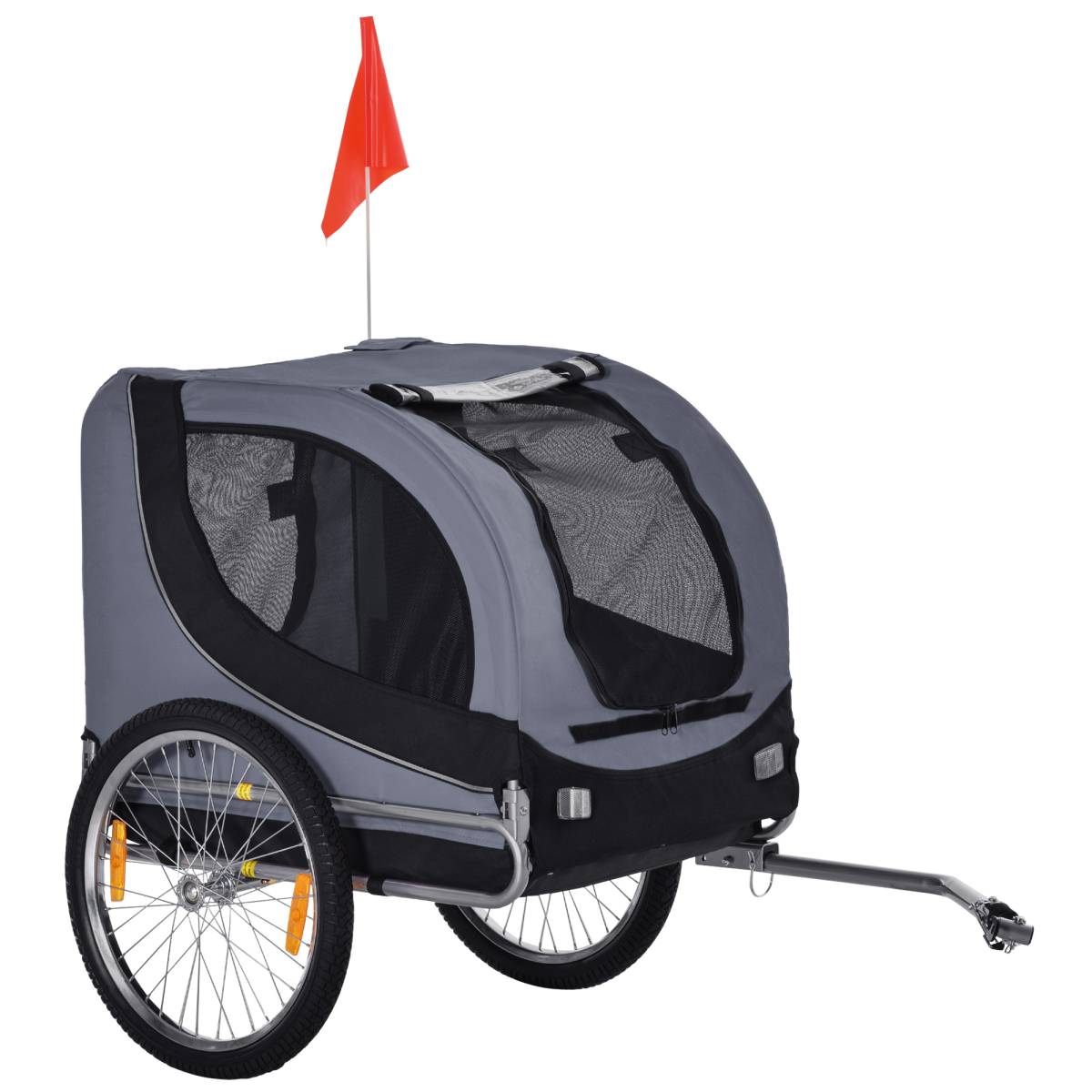 Pet Bike Trailer: Water-Resistant Steel Frame, 30kg Capacity