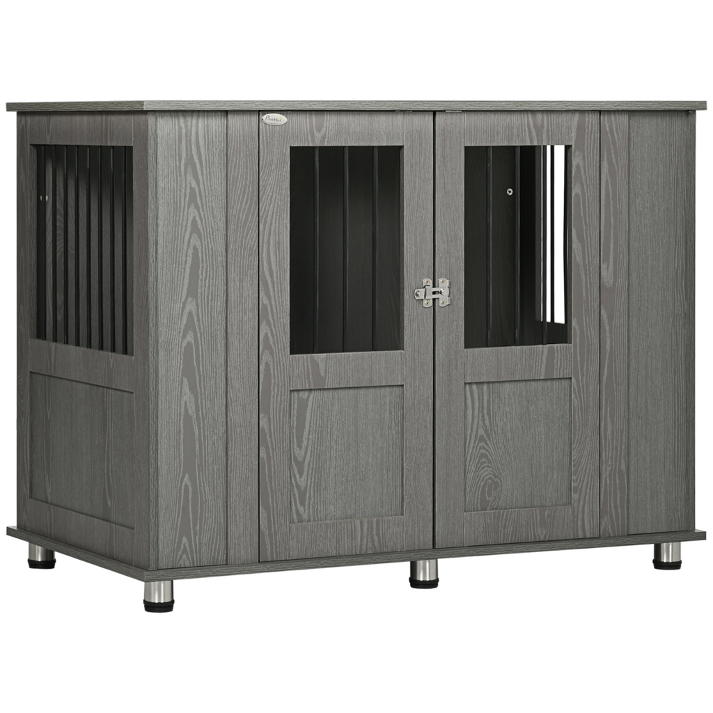 Indoor End Table Dog Crate - Extra Large, Grey, Ventilated