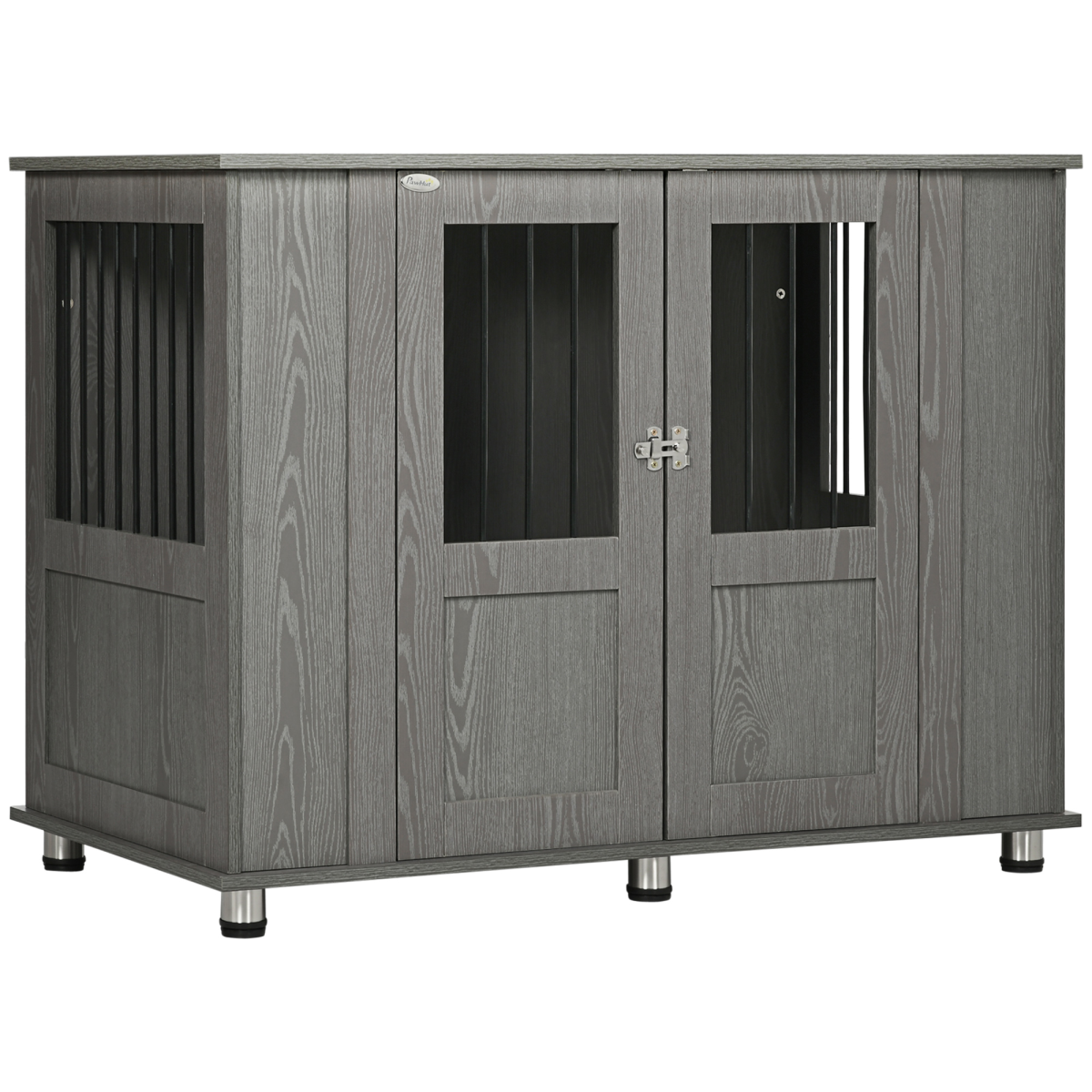 Indoor End Table Dog Crate - Extra Large, Grey, Ventilated