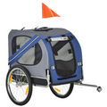 Blue Pet Bicycle Trailer: Dogs & Cats, Water-Resistant, 20-Inch Wheels, Hitch